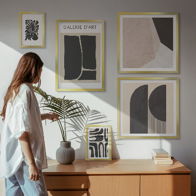 Bildergalerie-set für die wand Stilvolle minimalistische Grafiken