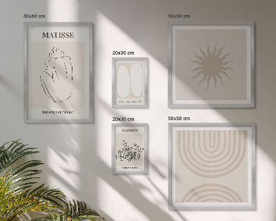 Modernes wandbilder-set Minimalistische Kunstlinien