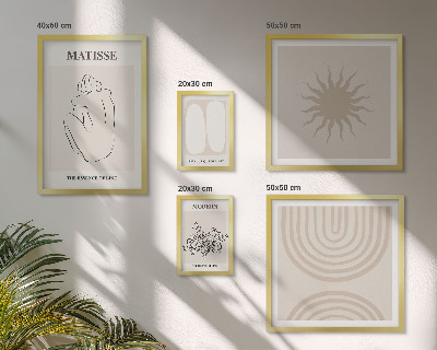 Modernes wandbilder-set Minimalistische Kunstlinien