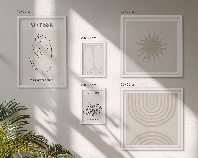 Modernes wandbilder-set Minimalistische Kunstlinien
