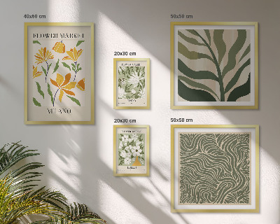 Modernes wandbilder-set Moderne Pflanzenmotive