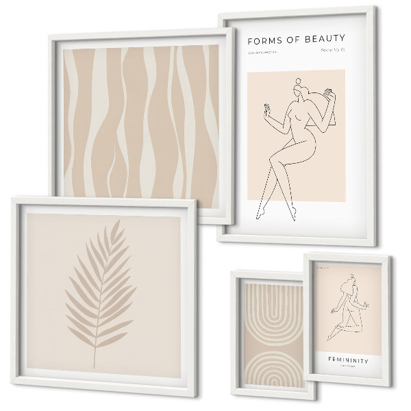 Modernes wandbilder-set Schöne minimalistische Motive