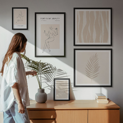 Modernes wandbilder-set Schöne minimalistische Motive