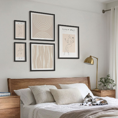 Bilderset fürs sofa Minimalistische Schönheitsformen
