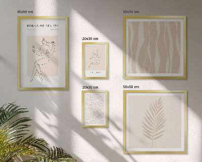 Bildergalerie-set für die wand Stilvolle Grafiken von Frauen und Pflanzen
