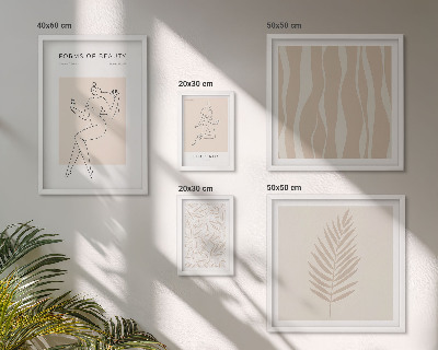 Bildergalerie-set für die wand Stilvolle Grafiken von Frauen und Pflanzen