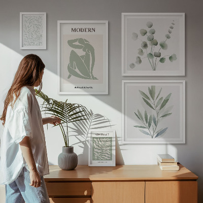 Bildergalerie-set für die wand Stilvolle dekorative Pflanzenmotive