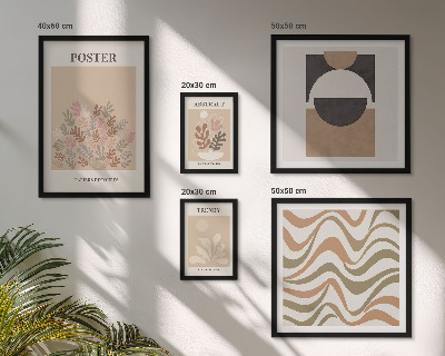 Bildergalerie-set für die wand Stilvolle Pflanzenabstraktionen