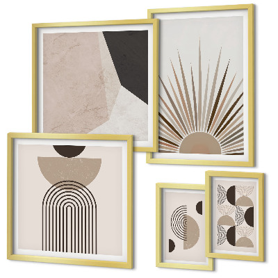 Bildergalerie-set für die wand Abstrakte geometrische Formen