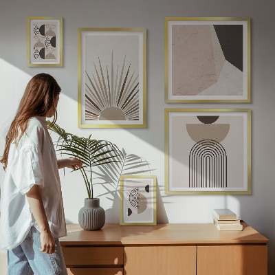Bildergalerie-set für die wand Abstrakte geometrische Formen