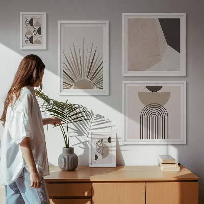 Bildergalerie-set für die wand Abstrakte geometrische Formen