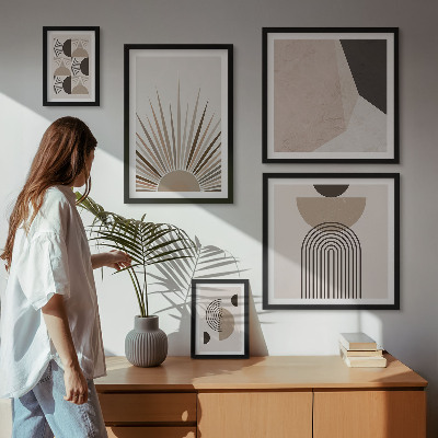 Bildergalerie-set für die wand Abstrakte geometrische Formen