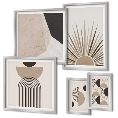 Bildergalerie-set für die wand Abstrakte geometrische Formen