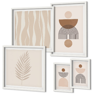 Modernes wandbilder-set Abstrakte Formen der Natur