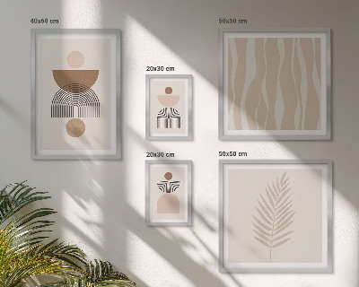 Modernes wandbilder-set Abstrakte Formen der Natur