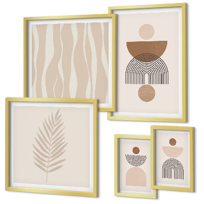 Modernes wandbilder-set Abstrakte Formen der Natur