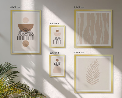 Modernes wandbilder-set Abstrakte Formen der Natur