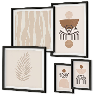 Modernes wandbilder-set Abstrakte Formen der Natur