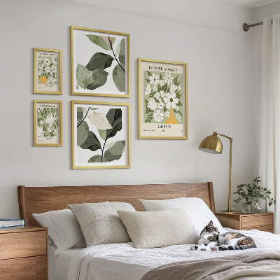 Bildergalerie-set für die wand Blumenmotive London Dublin Tokio