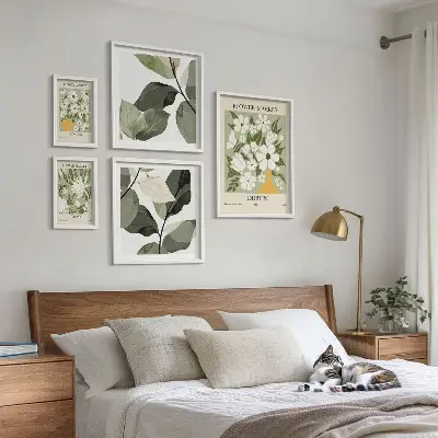 Bildergalerie-Set für die Wand mit Blumenmotiven aus London, Dublin und Tokio