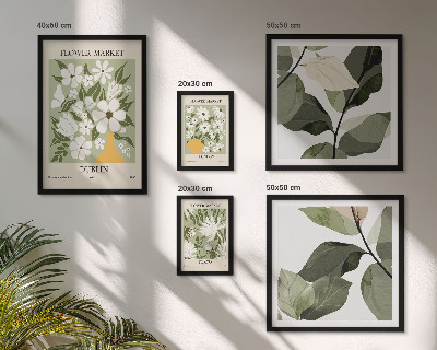 Bildergalerie-set für die wand Blumenmotive London Dublin Tokio