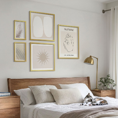 Modernes wandbilder-set minimalistische Formen im Boho-Stil