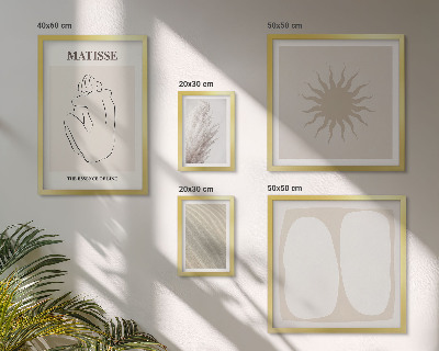 Modernes wandbilder-set minimalistische Formen im Boho-Stil
