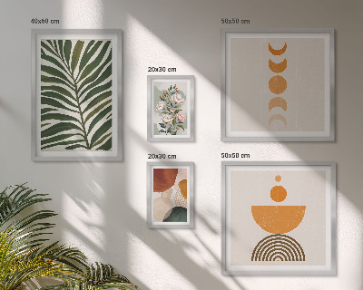 Bildergalerie-set für die wand Pflanzenmuster, Boho-Formen