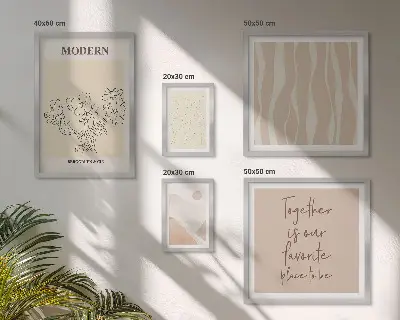 Modernes Wandbilder-Set modernes minimalistisches Design