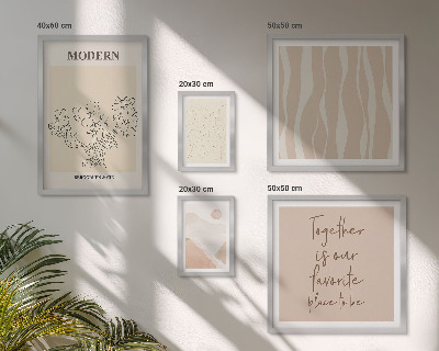 Modernes wandbilder-set Modernes minimalistisches Set