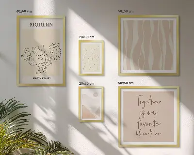 Modernes Wandbilder-Set modernes minimalistisches Design