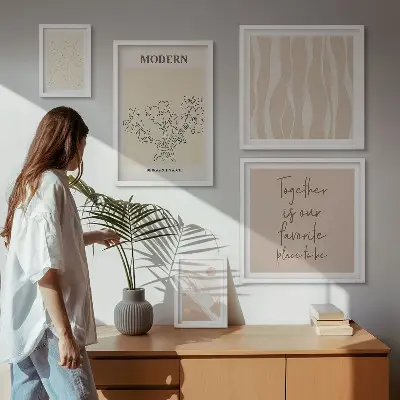 Modernes Wandbilder-Set modernes minimalistisches Design