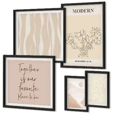 Modernes Wandbilder-Set modernes minimalistisches Design