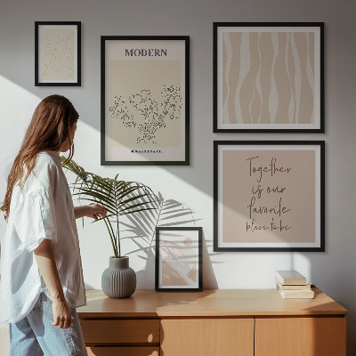 Modernes wandbilder-set Modernes minimalistisches Set