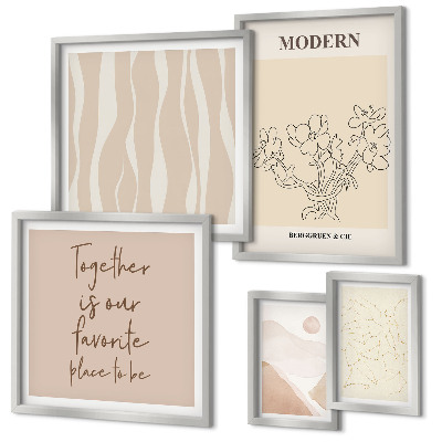 Modernes wandbilder-set Modernes minimalistisches Set