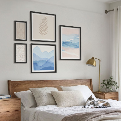 Bildergalerie-set für die wand Abstrakte Landschaften Blätter