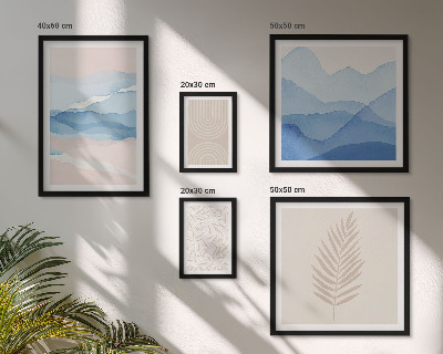 Bildergalerie-set für die wand Abstrakte Landschaften Blätter