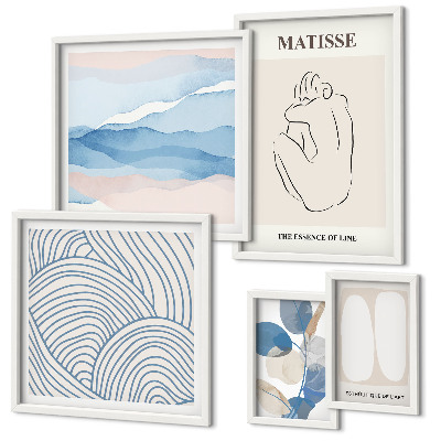 Bildergalerie-set für die wand Stilvolle abstrakte Naturgrafiken