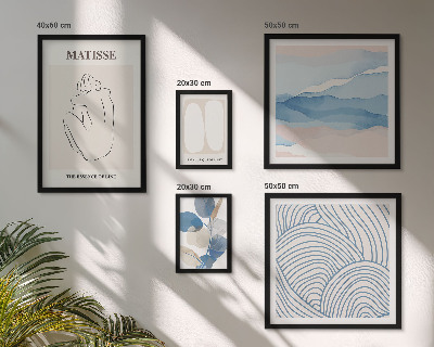 Bildergalerie-set für die wand Stilvolle abstrakte Naturgrafiken