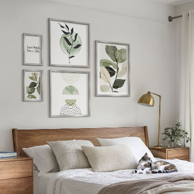 Modernes wandbilder-set Stilvolle Pflanzen-Innenraumgrafiken