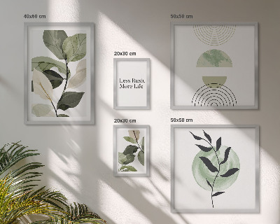 Modernes wandbilder-set Stilvolle Pflanzen-Innenraumgrafiken