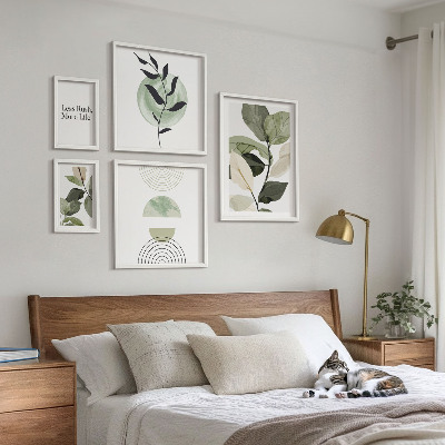 Modernes wandbilder-set Stilvolle Pflanzen-Innenraumgrafiken
