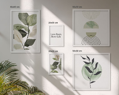 Modernes wandbilder-set Stilvolle Pflanzen-Innenraumgrafiken
