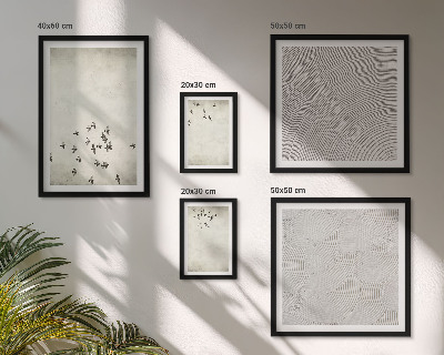 Modernes wandbilder-set Minimalistische Vogelmalerei