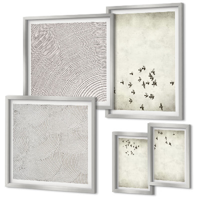 Modernes wandbilder-set Minimalistische Vogelmalerei