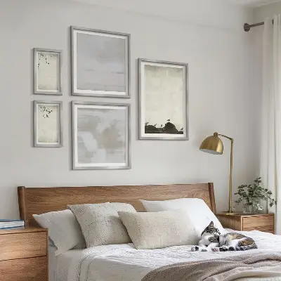 Bilderset fürs Sofa mit industrieller Vogelschar