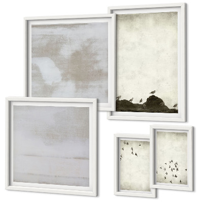 Bildergalerie-set für die wand Minimalistische Vögel im Flug
