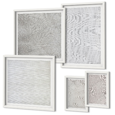 Modernes wandbilder-set Sandmuster Strukturen Geometrie
