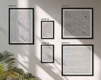 Modernes wandbilder-set Sandmuster Strukturen Geometrie