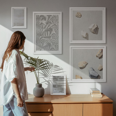 Bilderset fürs sofa Moderne minimalistische Texturen